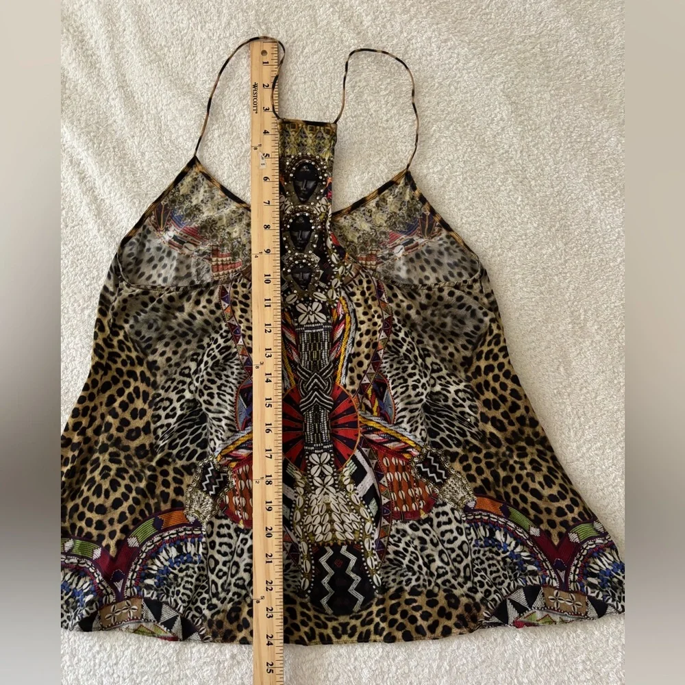 Camilla Asymmetrical Sleeveless Silk top - Picture 13 of 15